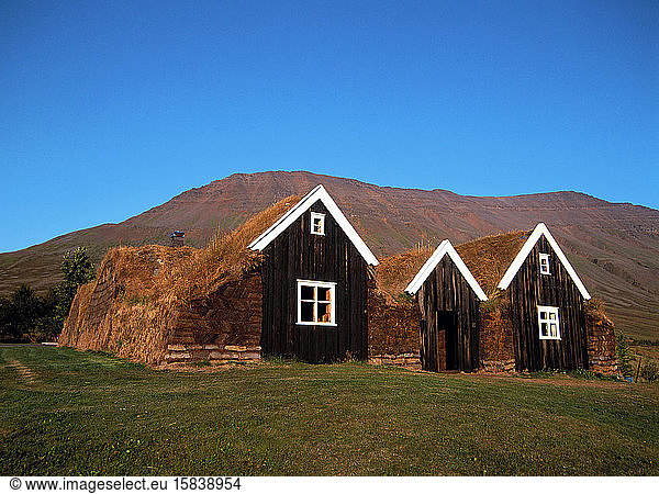 ancient turf houses in Iceland
