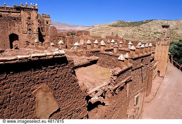 Ancient walls and ruins of Telouet  Morocco