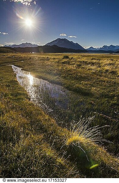 Andengebirge  vom Perito-Moreno-Nationalpark aus gesehen  Provinz Santa Cruz  Patagonien  Argentinien