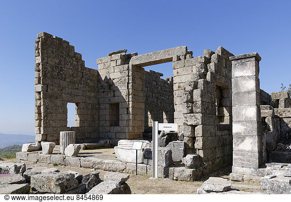 Andron des Idrieus  antikes Heiligtum Labranda bei Milas  Provinz Mu?la  Karien  Ägäis  Türkei