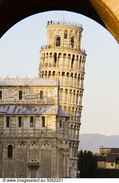angelehnt Torbogen Ansicht Toskana Italien Pisa
