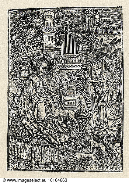 Annunciation with Unicorn / Illumin./C15th