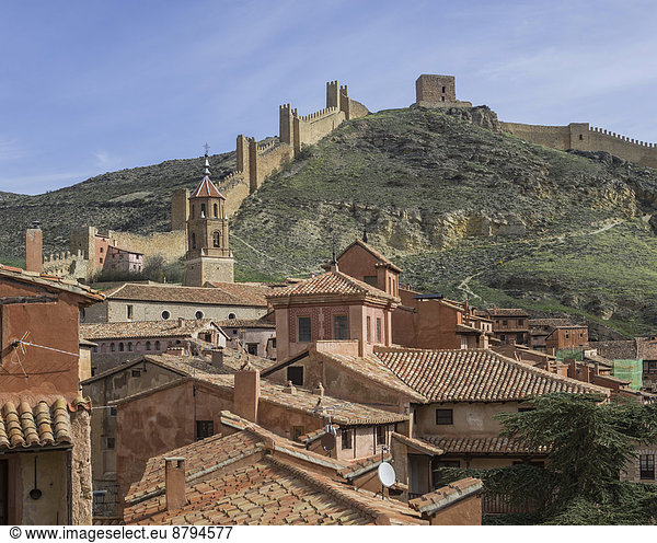 Anschnitt Stadtmauer Geschichte Aragonien Spanien