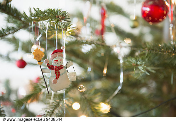 Anschnitt Weihnachtsbaum Tannenbaum Dekoration
