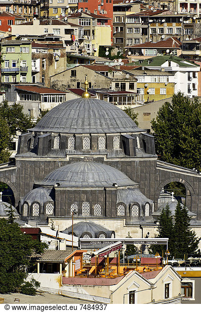 Ansicht Naher Osten Ortsteil Istanbul Moschee Türkei