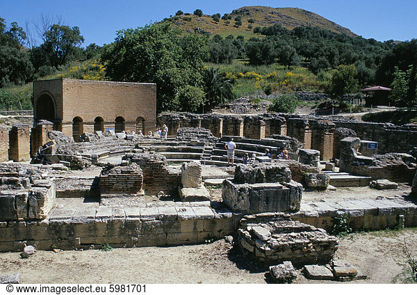 Antike Ruinen von Gortys  Insel Kreta  Griechenland  Mittelmeer  Europa