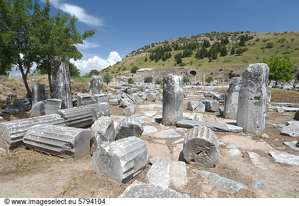 Antike Stadt Ephesos Efes Türkei Westasien