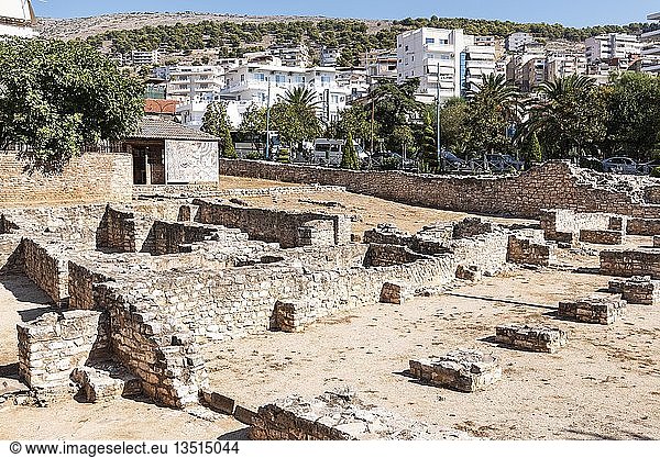Antike Synagoge Ausgrabungsstätte Saranda Albanien Europa