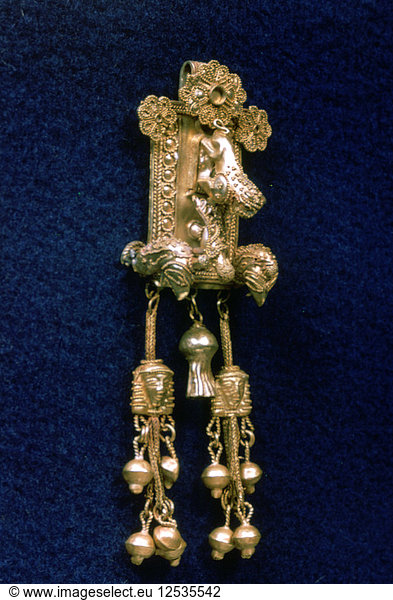 Antiker griechischer Tempelanhänger  ca. 630-620 v. Chr. Künstler: Unbekannt