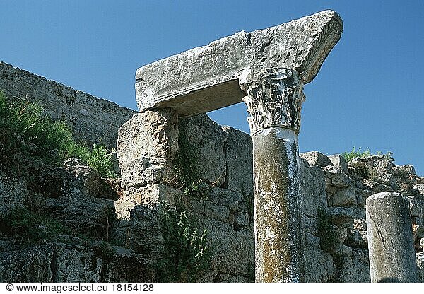 Antikes Korinth  Peloponnes  Griechenland  Europa