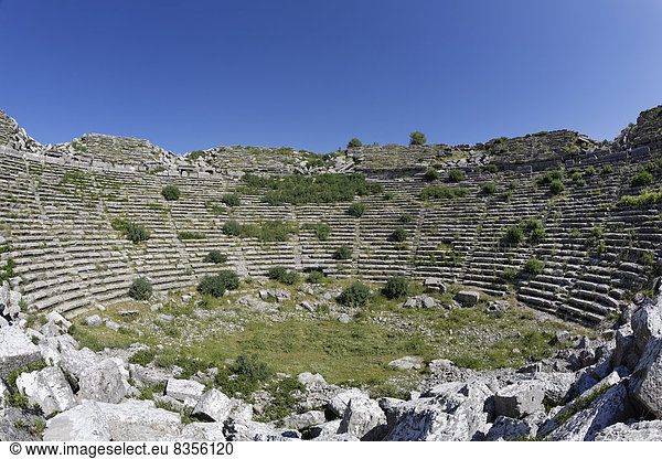 Antikes römisches Theater  Selge  Pisidien  Köprülü-Kanyon-Nationalpark  Provinz Antalya  Türkei