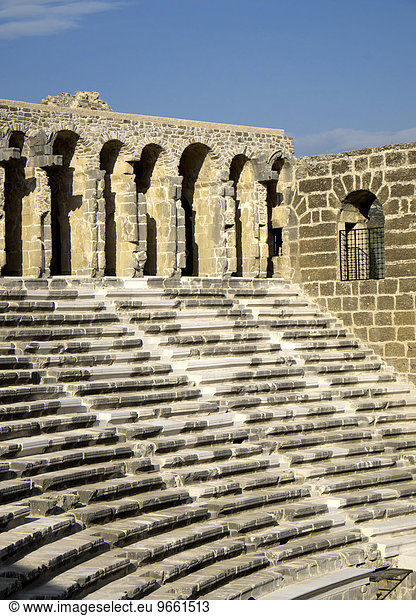 Antikes Theater von Aspendos  Provinz Antalya  Türkei  Asien