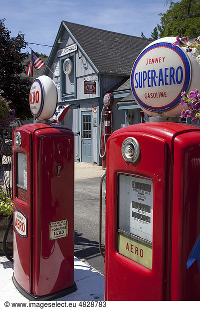 Antique Aero gasoline pumps  Amherst  New Hampshire  USA