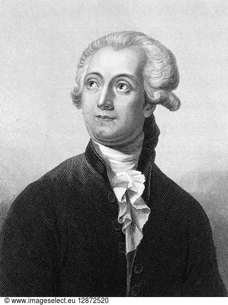 ANTOINE LAURENT LAVOISIER (1743-1794). French chemist. Steel engraving  English  19th century.