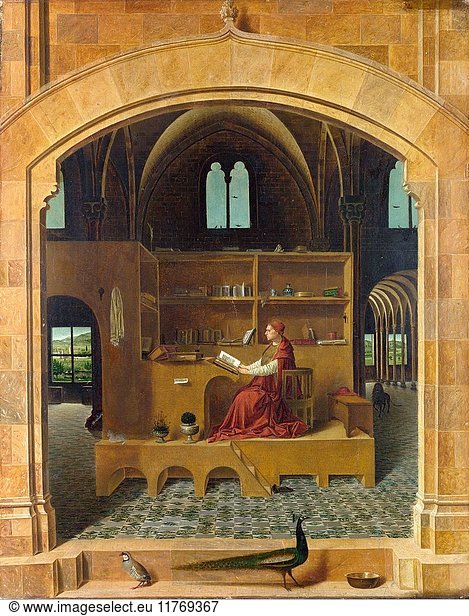 Antonello da Messina. Saint Jerome in his study room. National Gallery London.