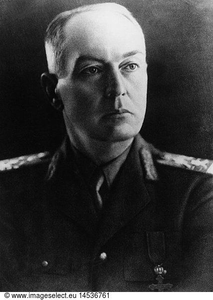 Antonescu  Ion Viktor  2.6.1882 - 1.6 1945  rumÃ¤n. General und Politiker  Premierminister 15.9.1940 - 23.8.1944  Portrait  1940