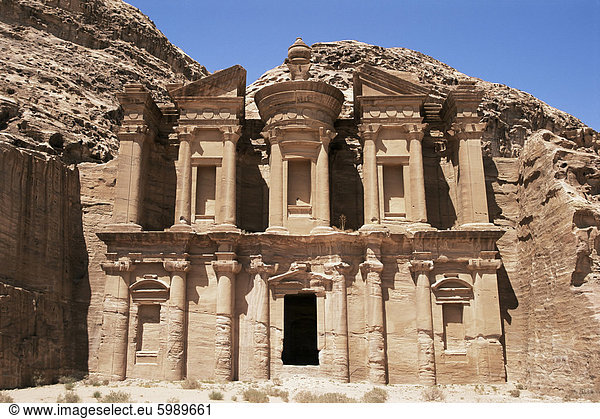 Anzeige-Dayr (Kloster)  Petra  UNESCO World Heritage Site  Jordanien  Naher Osten