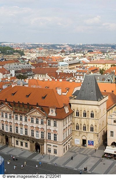 Anzeigen von alten Rathaus am Altstädter Ring  Prag  Tschechische Republik