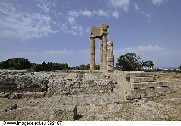 Apollo Tempel  Monte Smith  Rhodos Stadt  Rhodos  Griechenland  Europa
