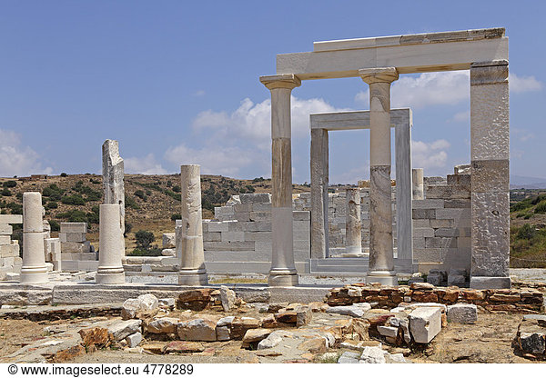 Apolona Dimitra Tempel  Insel Naxos  Kykladen  Ägäis  Griechenland  Europa