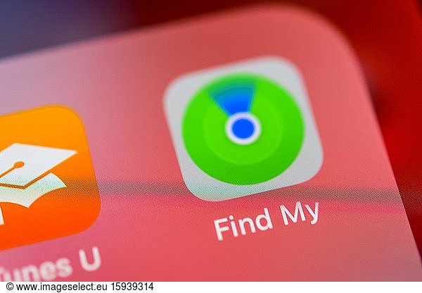 Apple Find My iPhone App  icon  logo  display  screen  iPhone  app  mobile phone  smartphone  iOS  detail  full format
