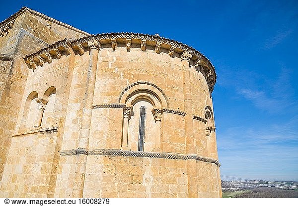 Apsis der Kirche San Miguel. Fuentidue?a  Provinz Segovia  Kastilien-León  Spanien.