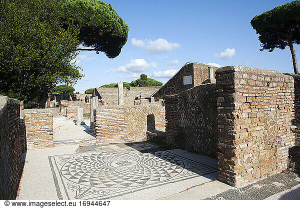 Apuleio's domus  Ostia Antica  Latium  Italien  Europa