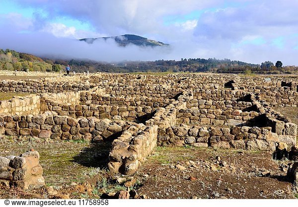 Aquis Querquenis. Roman ruins near Bande  Orense  Spain.