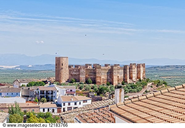 Arab Castle. Baños de la Encina. Jaén. Andalusia. Spain.