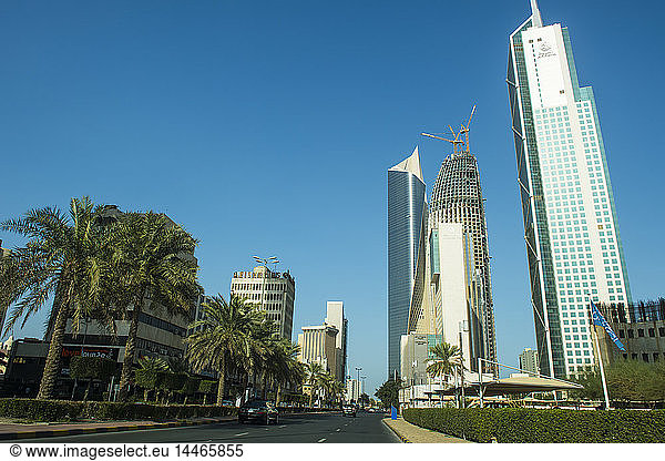 Arabien  Kuwait  Stadtansicht  Al Hamra Turm