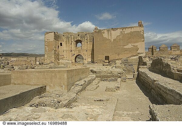 Arabische Alcazaba von Almeria  Andalusien  Spanien