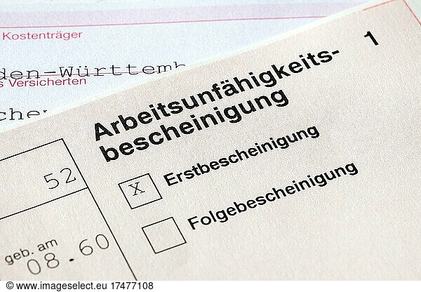 Arbeitsunfähigkeitsbescheinigung Arbeitsunfähigkeitsbescheinigung ...