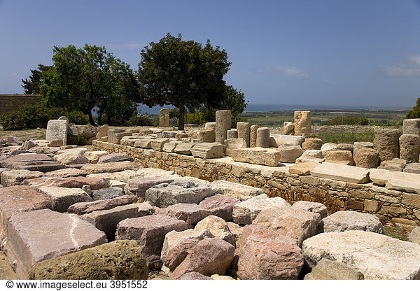 Archäologische Ausgrabungsstätte,  Palaipafos,  Aphrodites Temple,  UNESCO Weltkulturerbe,  Pafos,  Zypern,  Griechenland,  Europa