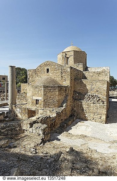 Archäologische Ausgrabungsstätte  frühchristliche Basilika der Panagia Chrysopolitissa  Kirche der Agia Kyriaki  Kato Pafos  Südzypern  Zypern  Europa