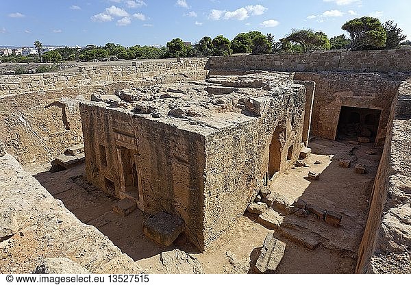 Archäologische Ausgrabungsstätte  Königsgräber von Nea Pafos  Nekropole der römischen Antike  Republik Zypern  Zypern  Europa