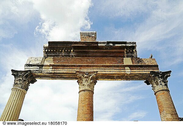 Archäologische Ausgrabungsstätte  Pompeji  Neapel  Kampanien  Italien  Europa