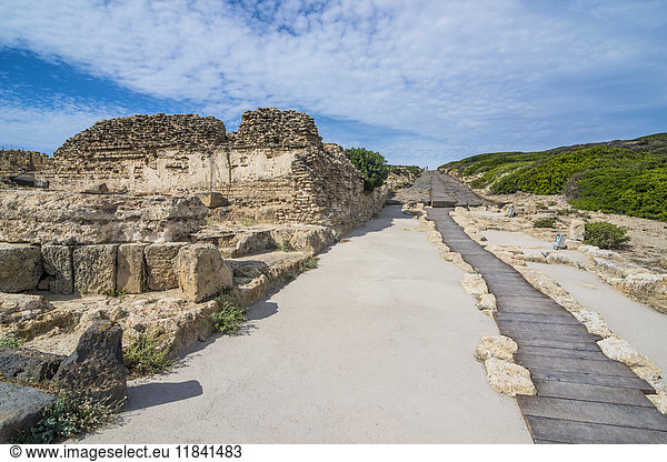 Archäologische Stätte von Tharros  Sardinien  Italien  Mittelmeer  Europa
