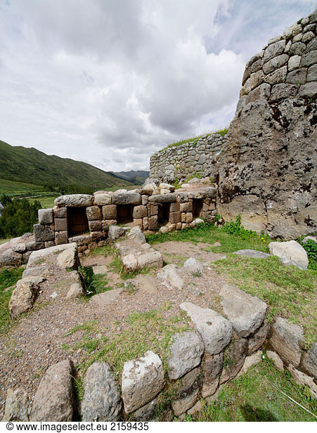 Archäologische Zone. Pucapucara  Cuzco. Peru.