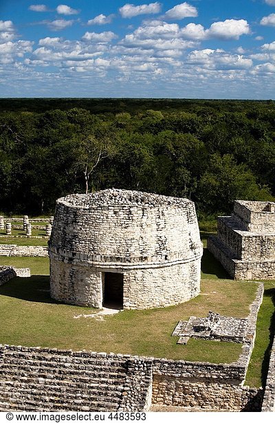 Archaeological site Mayapán  Yucatan  Mexico