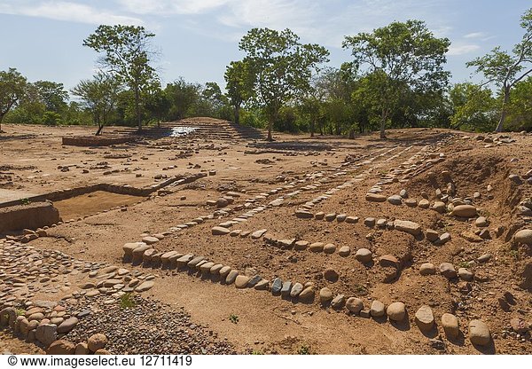 Archaeological zone of Xiuacan  La Soledad de Maciel  near Petatlan  Guerrero state  Mexico.