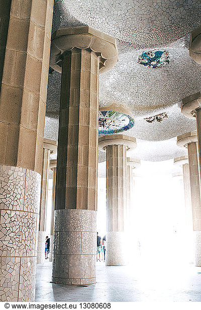 Architektonische Säulen im Park Guell