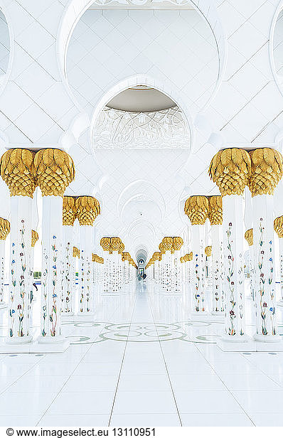 Architektonische Säulen in der Sheikh Zayed Moschee