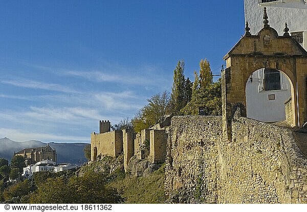 Archway Philip V  Ronda  Malaga Province  Andalusia  Spain  Europe