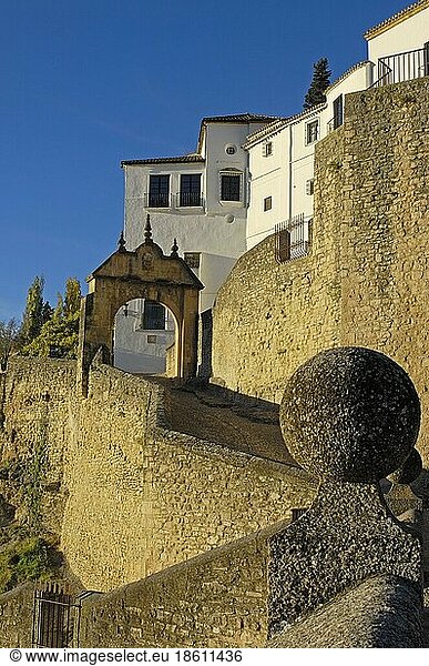 Archway Philip V  Ronda  Malaga Province  Andalusia  Spain  Europe