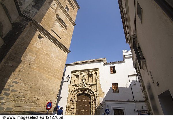 Arcos de la Frontera village white town in Cadiz province Andalusia Spain.