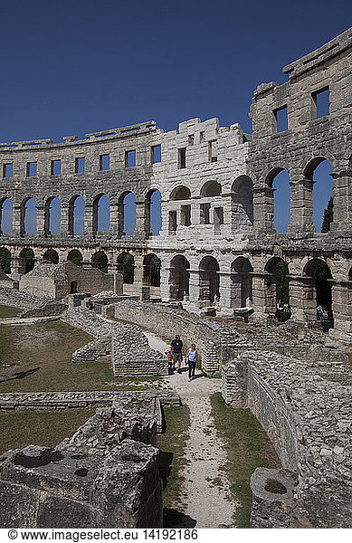 Arena  Roman amphitheatre  Pola  Pula  Istria  Croatia