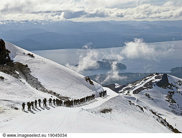 Argentinian Army Members On Mountain Training At Cerro Catedral  Argentina