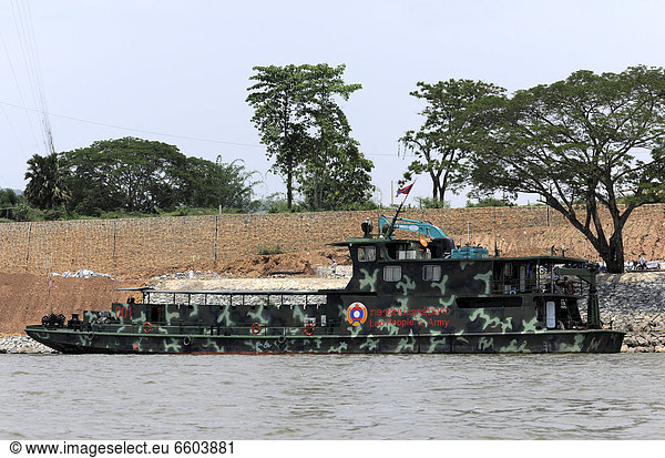 Armeeschiff  Don Sao  Laos  Südostasien