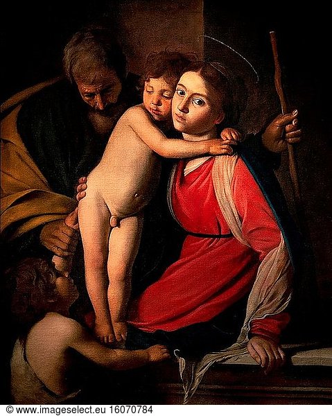 Art  Caravaggio Michelangelo Merisi  Milano 1571 - Porto Ercole 1610  title of the work  ?Holy Family with the Infant St John the Baptist? 1602-1603  oil painting on canvas cm 118 x 96.