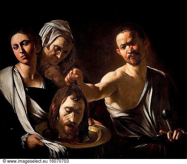 Art  Caravaggio Michelangelo Merisi  Milano 1571 - Porto Ercole 1610  title of the work  ?Salom? with Head of John the Baptist? 1607-1610  oil painting on canvas cm 91 x 106.